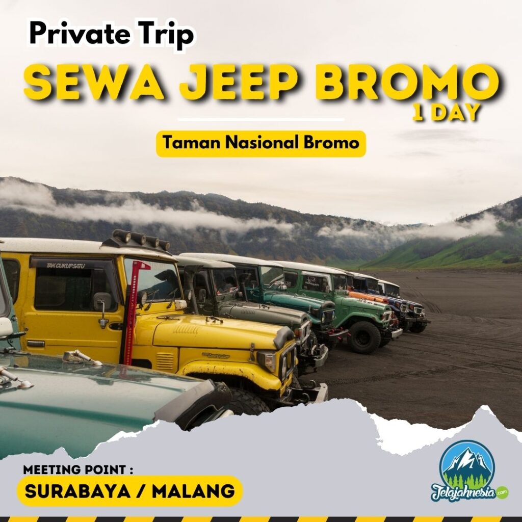 Paket sewa Jeep bromo