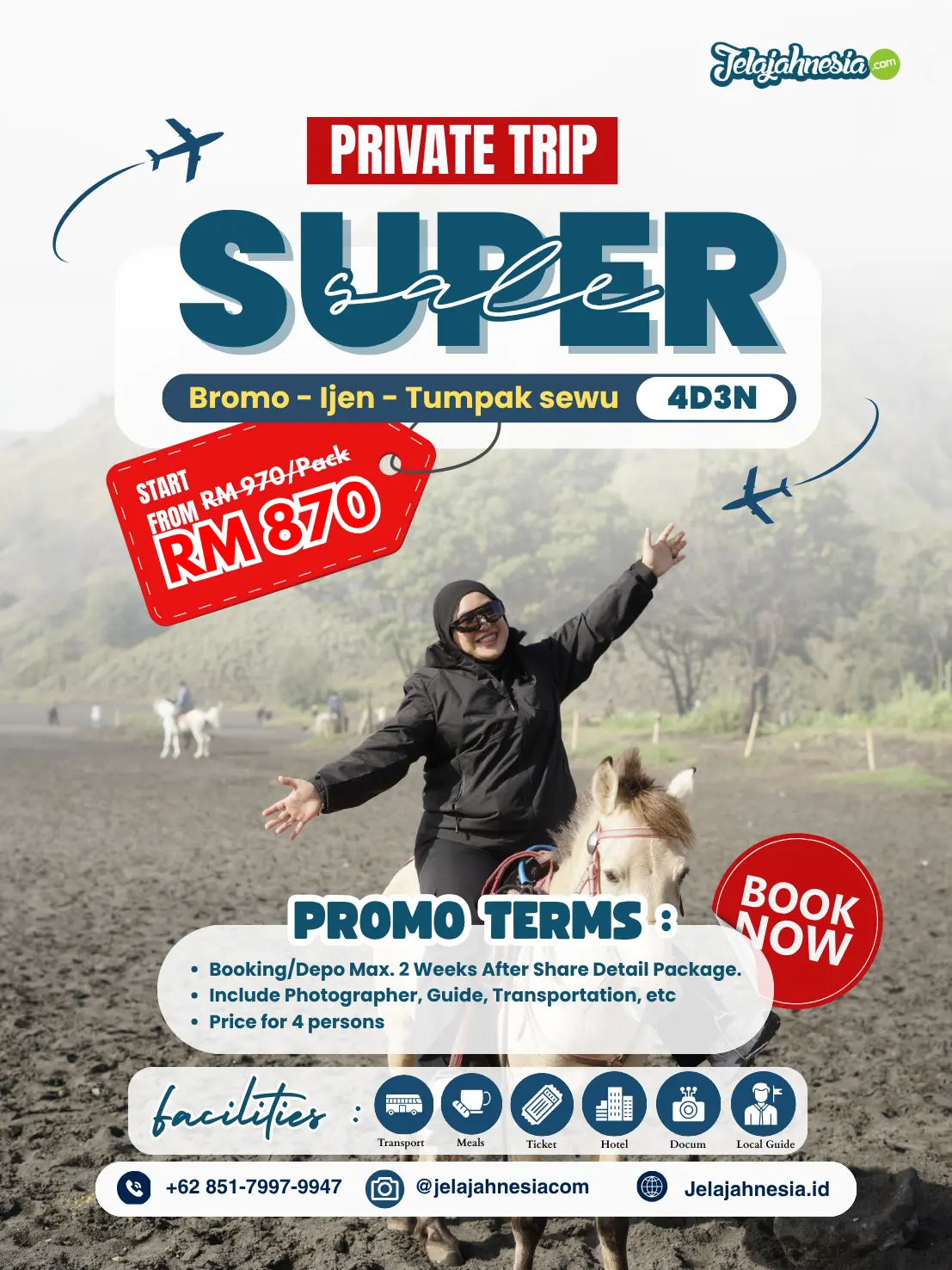 Paket bromo ijen tumpak sewu