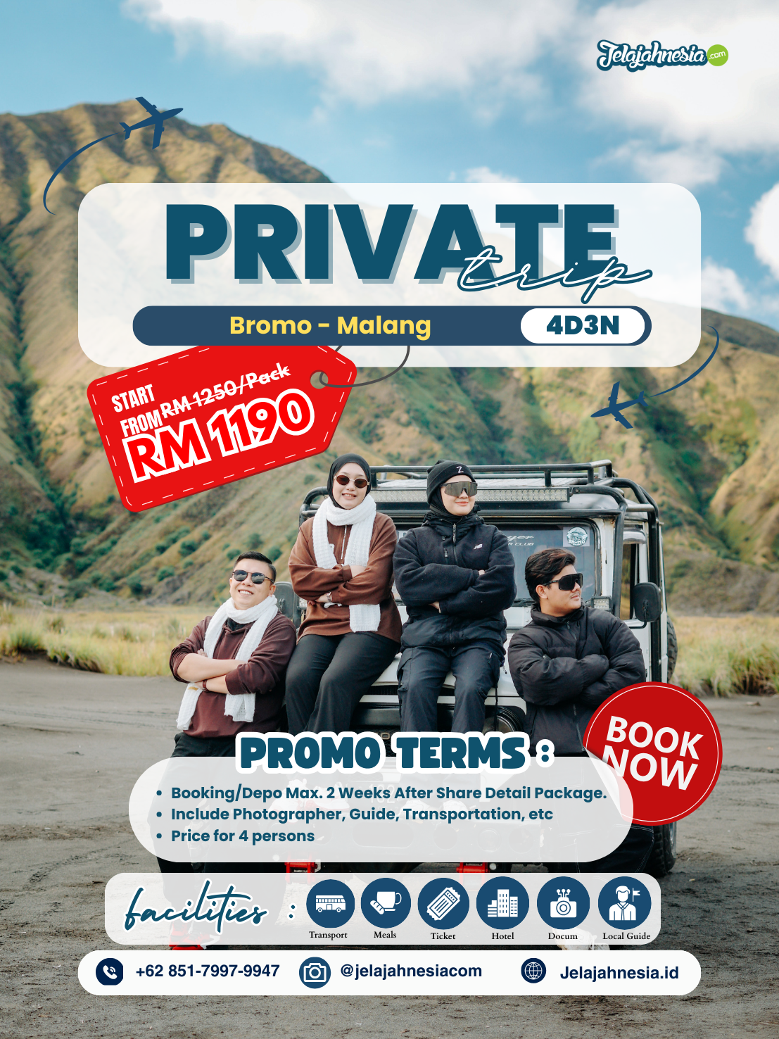 Paket Bromo-Malang 4D3N