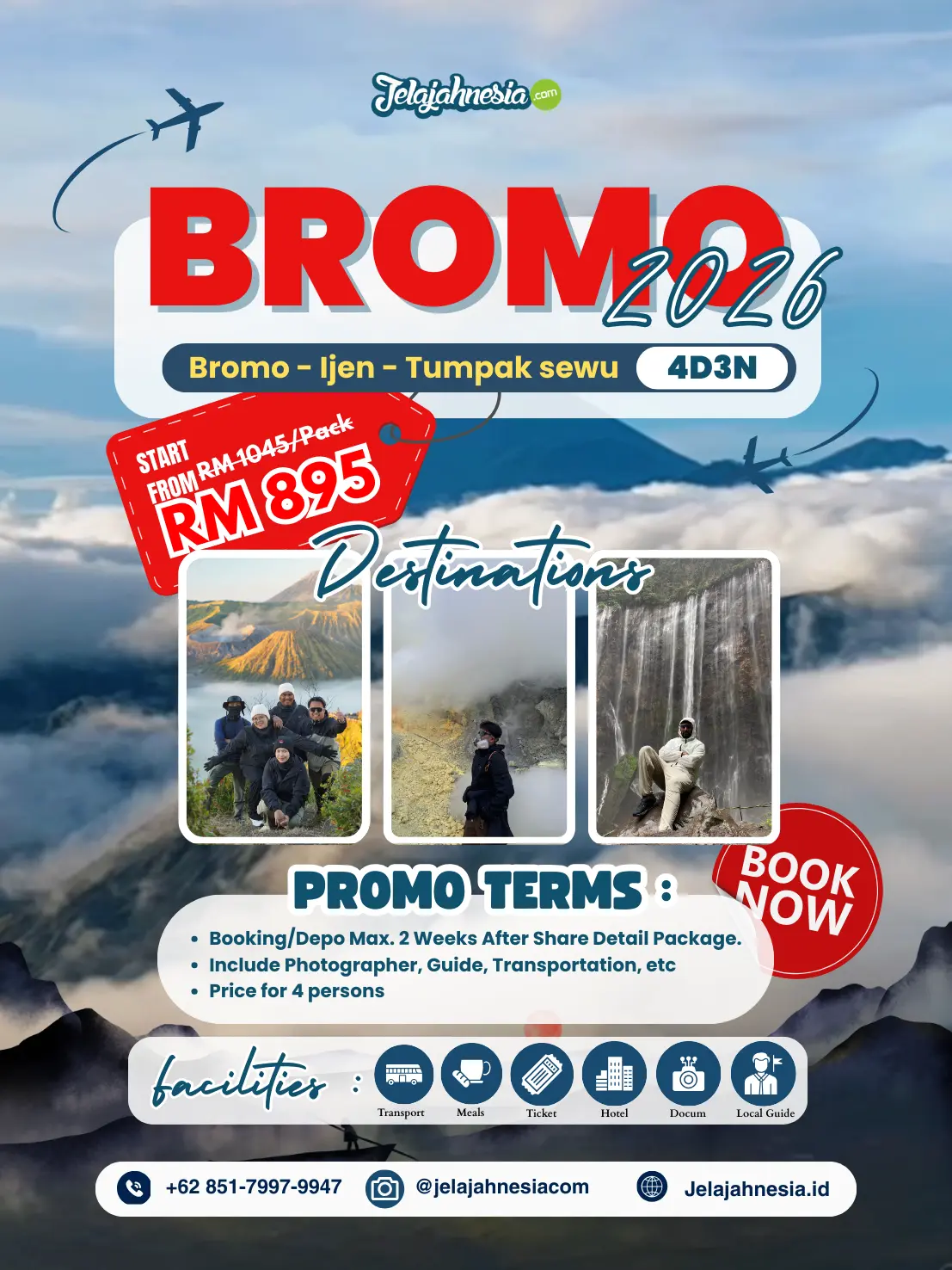 bromo - ijen - tumpak sewu